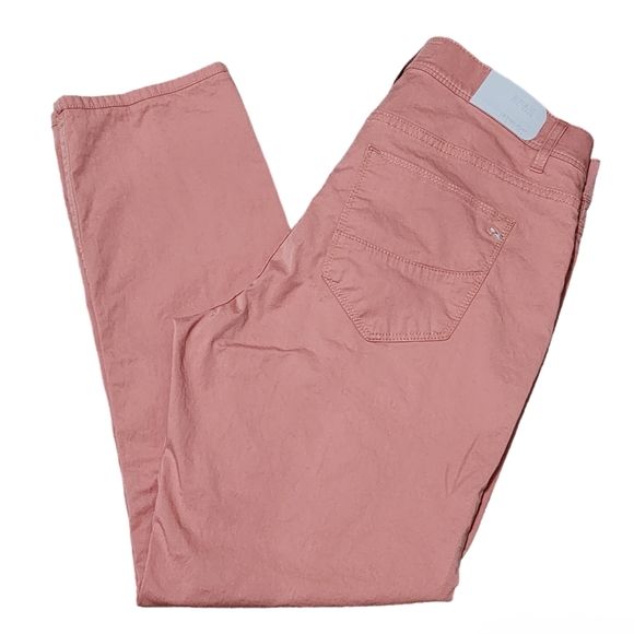 Brax Ultralight Mens Pants Cadiz Straight Size 32/34 Peach 26" Inseam - Picture 1 of 13